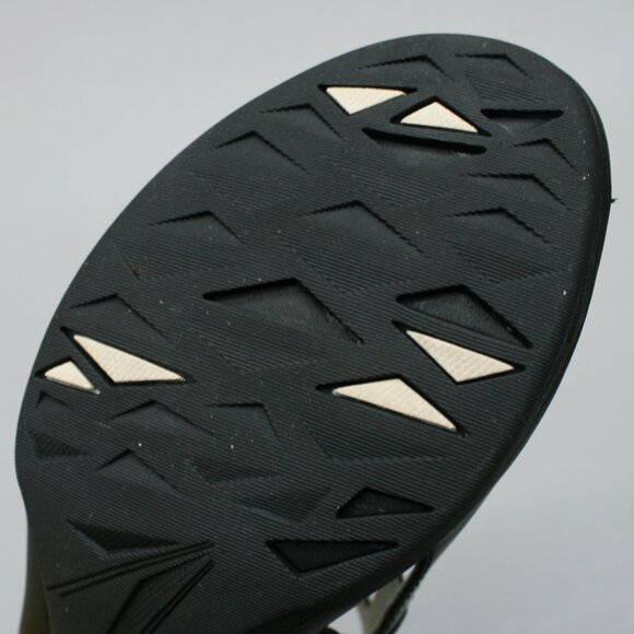 Merrell Ladies 8 Evera MJ Black Mary Janes Hook Loop Peep-toe Pumps Heels Shoes - Picture 10 of 12